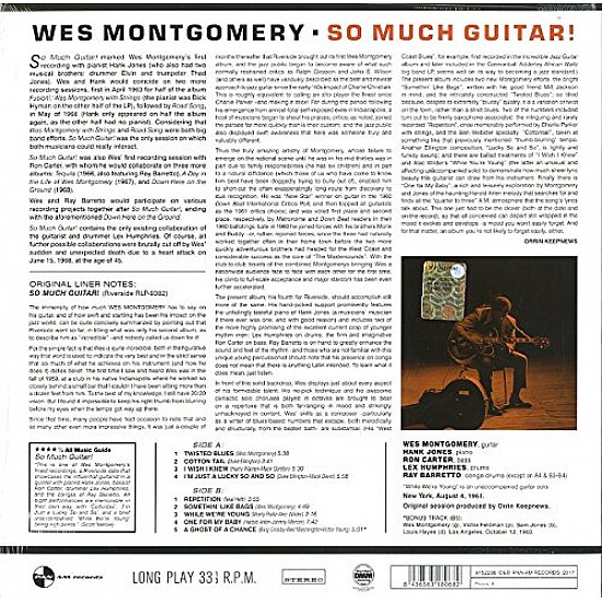 Wes Montgomery - So Much Guitar! Caz Plak LP