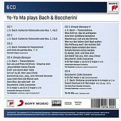 Yo-Yo Ma - Plays Bach & Boccherini 6 CD