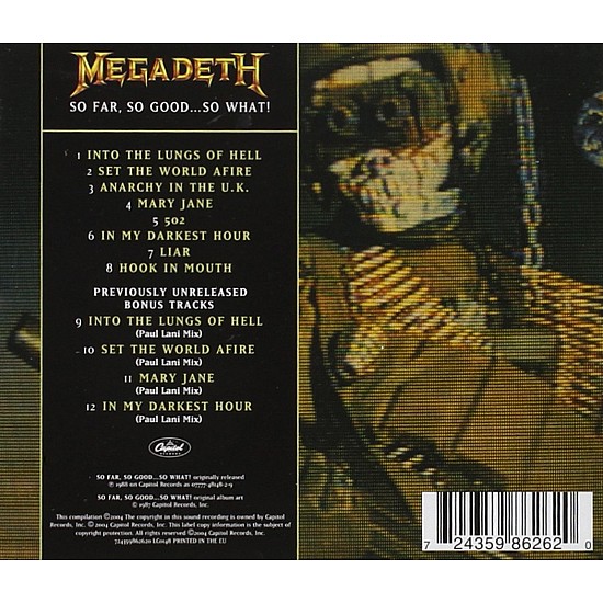 Megadeth - So Far So Good So What CD + 4 Bonus Şarkı