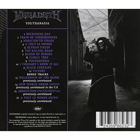 Megadeth - Youthanasia CD + 4 Bonus Şarkı