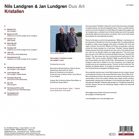 Nils Landgren, Jan Lundgren - Kristallen Plak LP