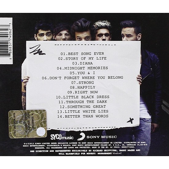 One Direction - Midnight Memories CD