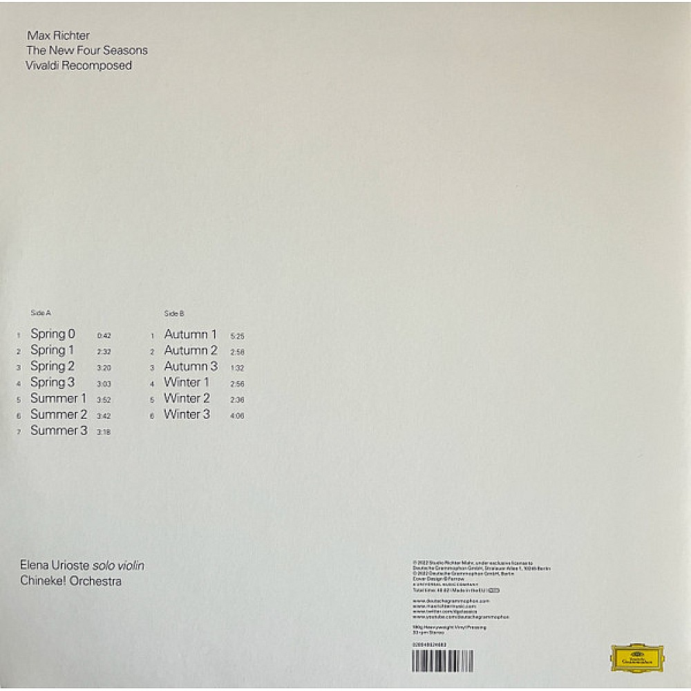 Max Richter - The New Four Seasons Vivaldi Recomposed Plak LP ...