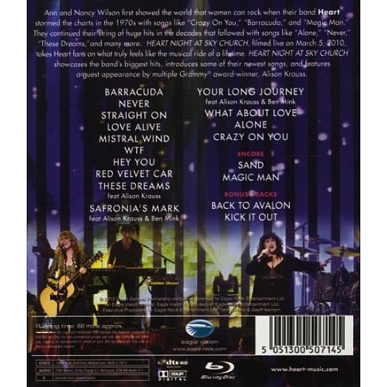Heart - Night At Sky Church Blu-ray Disk