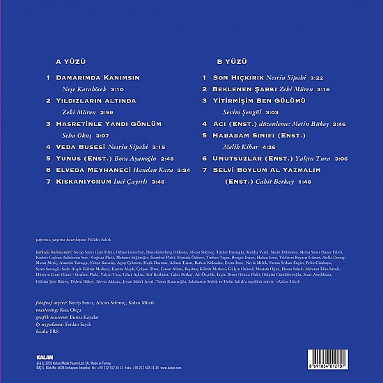 Yeşilçam Şarkıları 3 - Yıldızların Altında Plak LP
