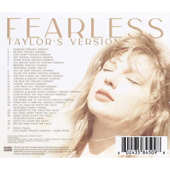 Taylor Swift - Fearless (Taylor’s Version) 2 CD