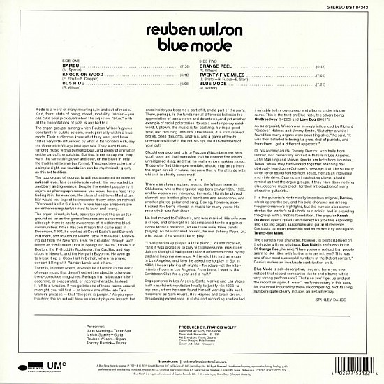 Reuben Wilson - Blue Mode Plak LP