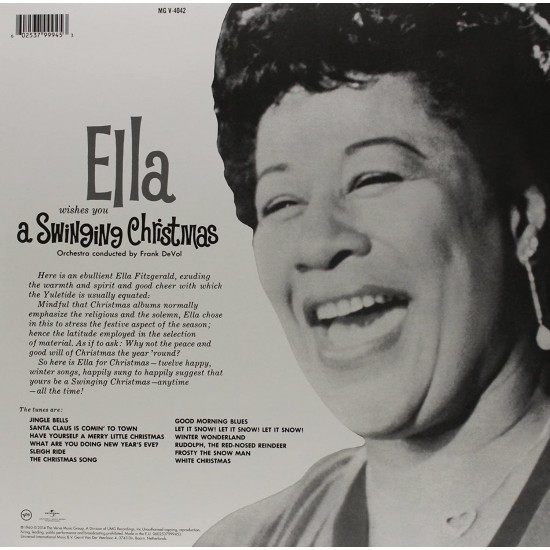 Ella Fitzgerald - Ella Wishes You A Swinging Christmas Plak LP Acoustic Sounds