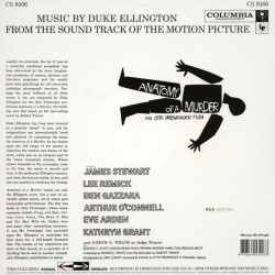 Duke Ellington – (From The Soundtrack Of The Motion Picture) Otto Preminger's Anatomy Of A Murder (Kırmızı Renkli) Plak LP 