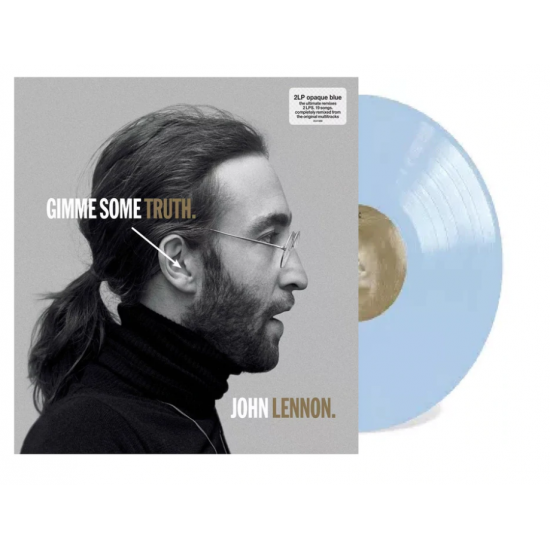 John Lennon ‎– Gimme Some Truth (Mavi Opak Renkli) 2 Plak LP * ÖZEL BASIM *