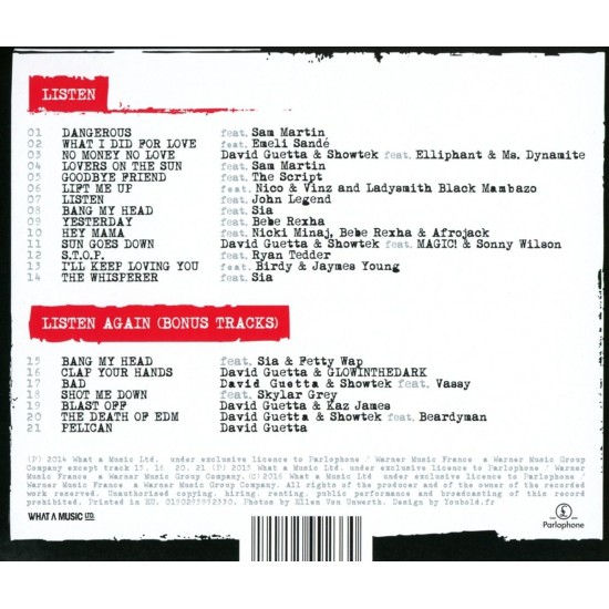David Guetta – Listen (Ultimate) CD