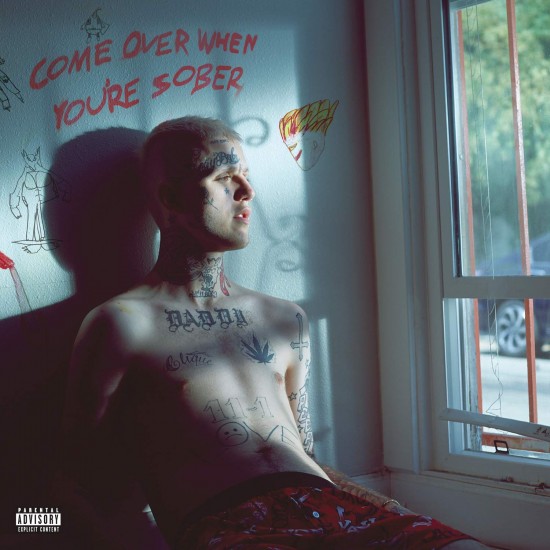 Lil Peep – Come Over When You're Sober, Pt. 1 and Pt. 2 (Pembe Siyah Renkli) Plak 2 LP