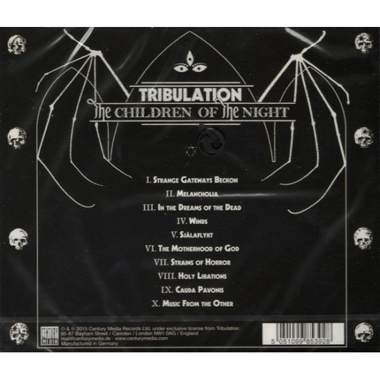 Tribulation - The Children Of The Night CD