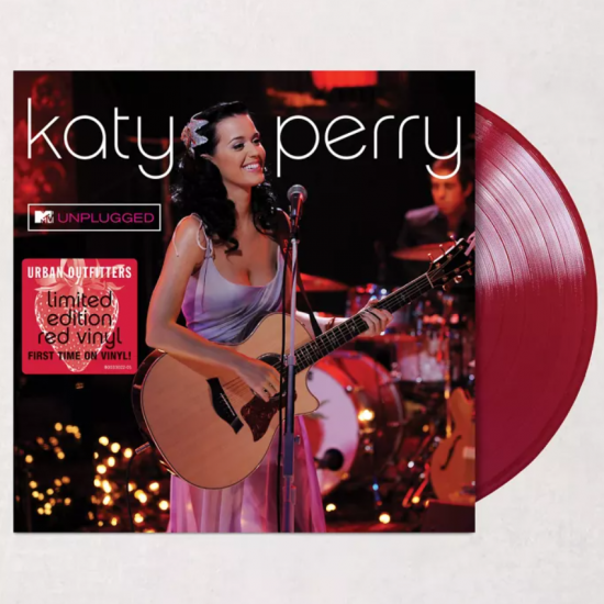Katy Perry – MTV Unplugged (Kırmızı Renkli) Plak Plak LP  * ÖZEL BASIM *