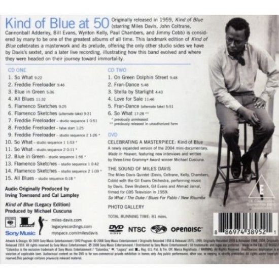 Miles Davis - Kind of Blue (Legacy Edition) 2 CD + DVD