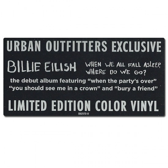Billie Eilish ‎– When We All Fall Asleep, Where Do We Go? (Bakır Renkli) Plak LP