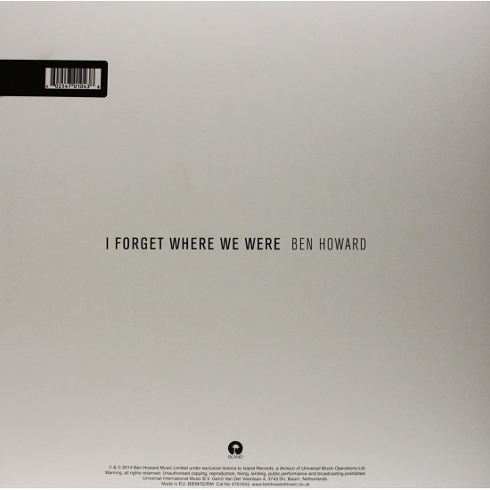 Ben Howard - I Forget Where We Were Plak 2 LP