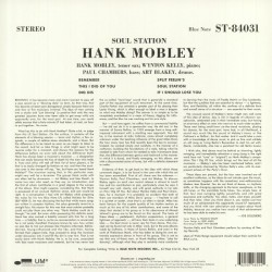 Hank Mobley - Soul Station (Blue Note) Caz Plak LP