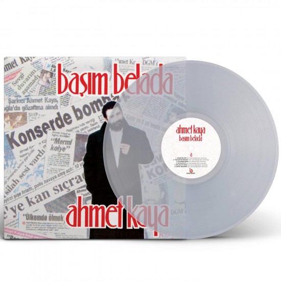 Ahmet Kaya ‎– Başım Belada Şeffaf Renkli Plak LP