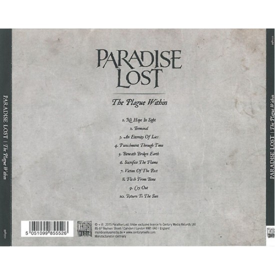Paradise Lost – The Plague Within CD