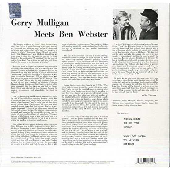Gerry Mulligan - Meets Ben Webster Caz Plak LP