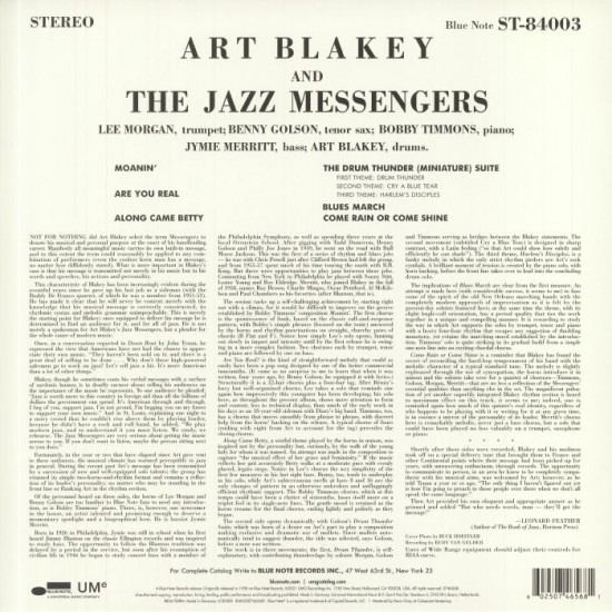 Art Blakey - Moanin' (Blue Note) Caz Plak LP