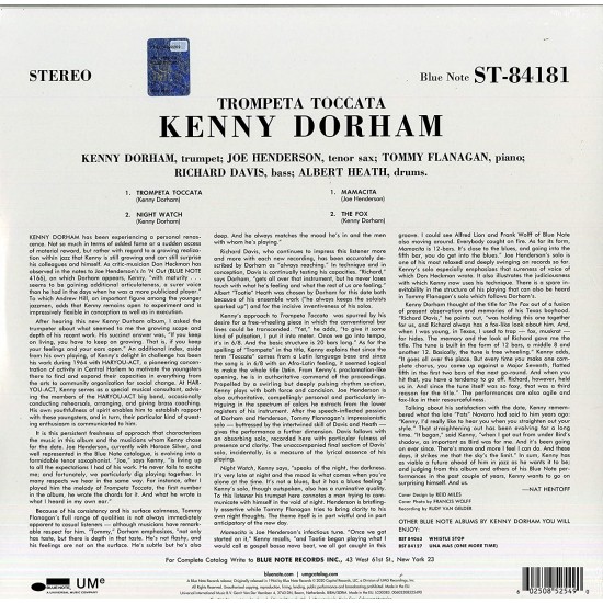 Kenny Dorham - Trompeta Toccata Plak LP