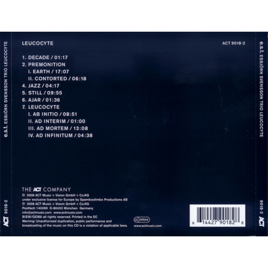 Esbjörn Svensson Trio - E.S.T. - Leucocyte CD