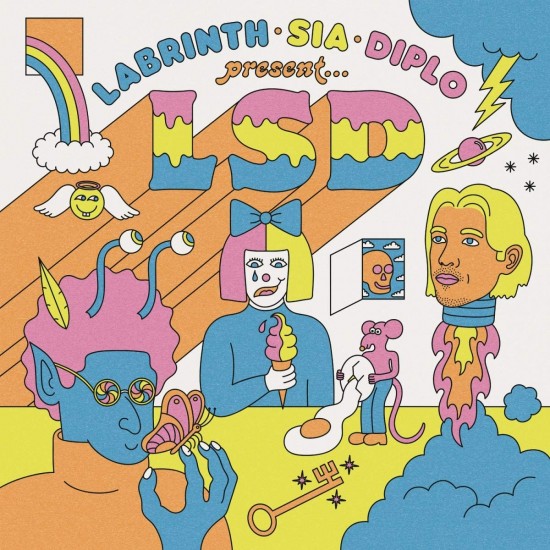 Labrinth, Sia & Diplo Present LSD- (Şeffaf Mavi- Turuncu Renkli) Plak LP