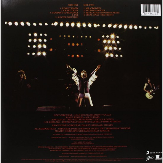 Ozzy Osbourne – Blizzard Of Ozz Plak LP