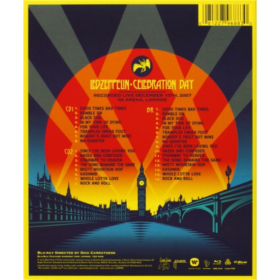 Led Zeppelin ‎– Celebration Day Blu-ray + 2 CD + DVD Disk