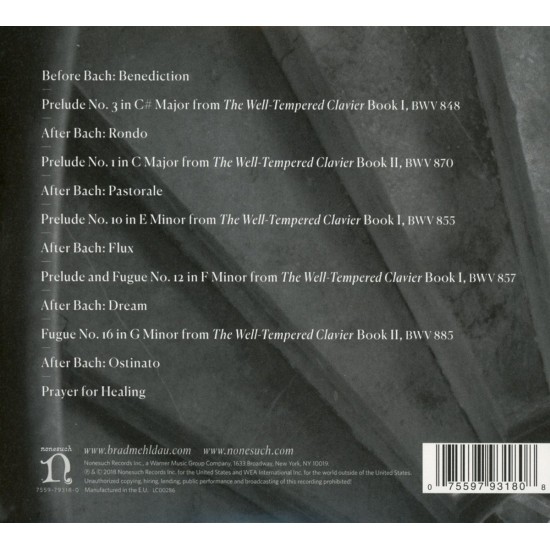 Brad Mehldau ‎– After Bach CD