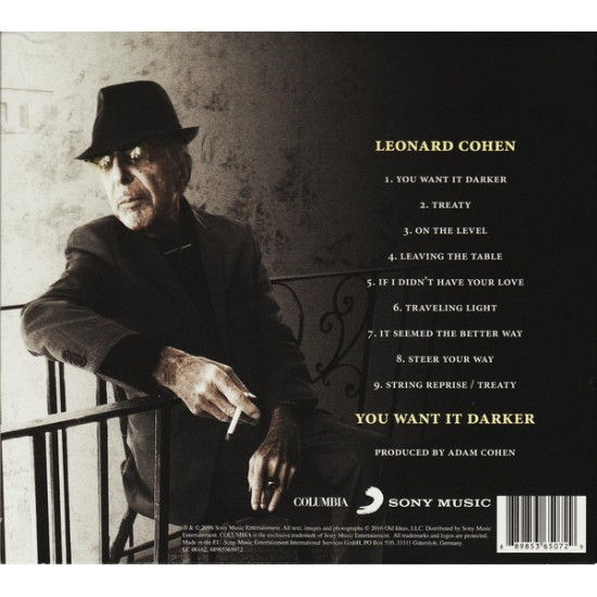 Leonard Cohen - You Want It Darker CD