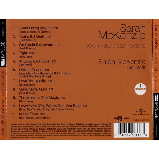Sarah McKenzie - We Could Be Lovers CD