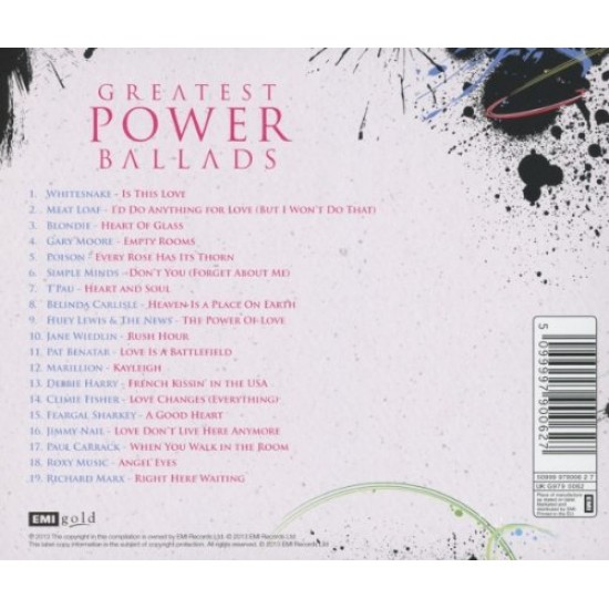 Greatest Power Ballads CD