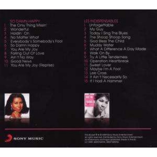 Aretha Franklin ‎– So Damn Happy/ Les Indispensables 2 CD