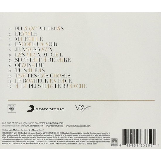 Celine Dion ‎– Encore Un Soir CD
