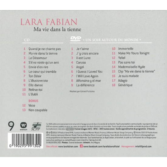 Lara Fabian - Ma Vie Dans La Tienne CD + DVD