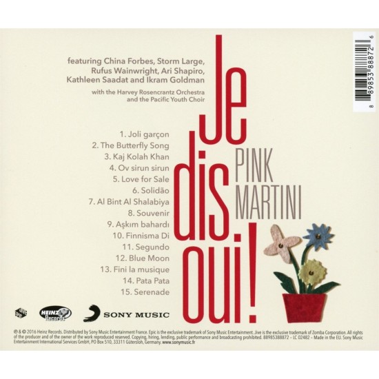 Pink Martini - Je Dis Oui! CD