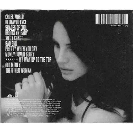 Lana Del Rey - Ultraviolence CD