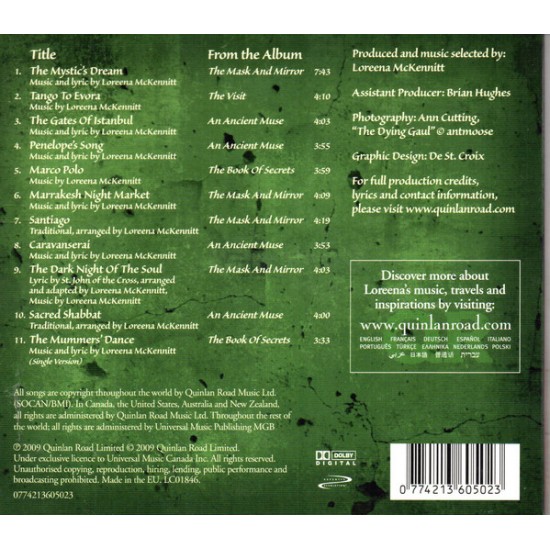 Loreena McKennitt - The Olive And The Cedar - A Mediterranean Odyssey CD