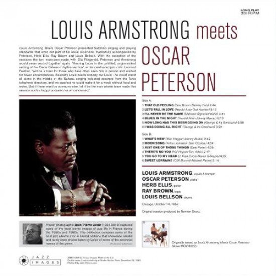 Louis Armstrong ‎– Louis Armstrong Meets Oscar Peterson Caz Plak LP Limited Edition