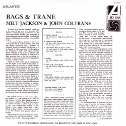 Milt Jackson & John Coltrane ‎– Bags & Trane Caz Plak LP