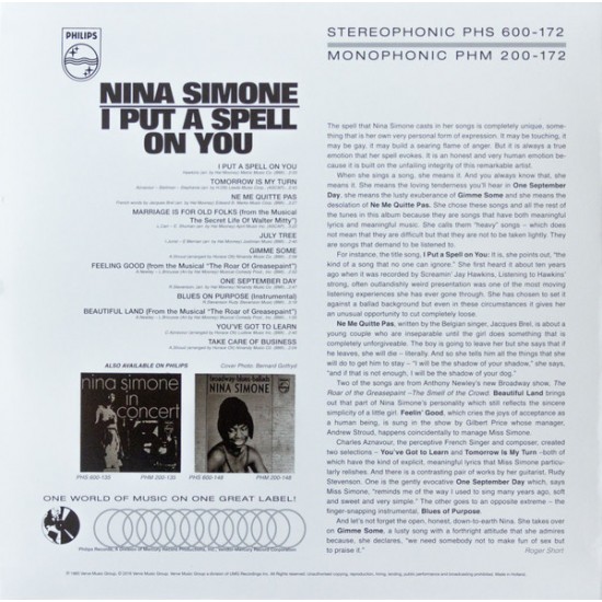 Nina Simone - I Put A Spell On You Caz Plak LP