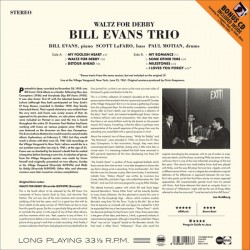 Bill Evans Trio - Waltz for Debby Plak  LP + Bonus CD