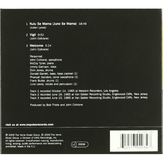 John Coltrane ‎– Kulu Sé Mama Digipak CD