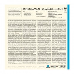 Charles Mingus ‎– Mingus Ah Um (Mavi Renkli) Caz Plak  LP