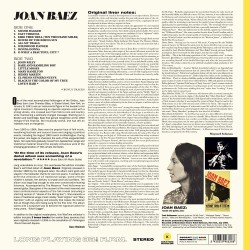 Joan Baez ‎– Joan Baez (Debut Album) (Sarı Renkli) Plak LP