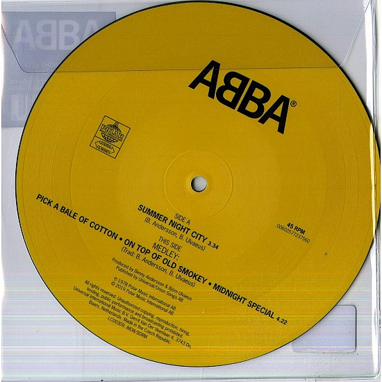 ABBA - Summer Night City 45lik Resimli Plak