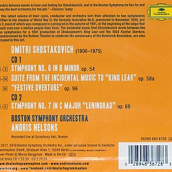 Andris Nelsons, Boston Symphony Orchestra - Shostakovich Symphonies Nos. 6 & 7 2 CD